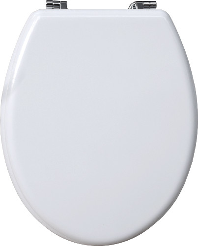 Κάλυμμα τουαλέτας γενικής χρήσης MDF λευκό με μεταλλικούς μεντεσέδες